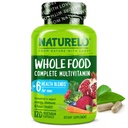 NATURELO Mens Multivitamins - Celé jídlo Multivitamin pro muže s vitamíny, minerály - 120 Vegetariánské kapsle pro energii, mozek, srdce, oční zdraví *
