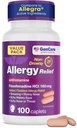 GenCare Alleries Relief Pills - Fexofenadine 180mg 24 hodin Non- Drowsy Alergics Medicine Antihistamin, Porovnejte s Allegra 24 hodin Non Drowsy Pills for Itchy Eyes, Runny Nose, Hives (100 Počet)