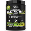 Zeal Naturals Electrolyte Powder Recovery Drink (90 Servings Côte 124; Lemon Lime) w 0 Cukr + BCAA + B-Vitamíny Electrolyte Supplement w Draum Zinek & Magnesium for Hydration - Keto Electrolytes
