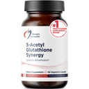 Designy pro zdraví S- Acetyl Glutathione Synergy - 200mg S- A- GSH s NAC + vitamin B6 - Non- GMO Antioxidant dodatek na podporu podpory normální detoxifikace (60 Kapsle)