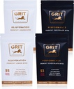 Nutriční bity Sampler Balení 124; 23-26g Protein IR 124; High Energy Pre- Workout a společné Support doplňky 124; Muscle-Building and Endurance IR 124; Gluten Free, Keto, No Soy IR 124; GRIT Superfoods (60g, 4 balení)