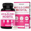 Myo- Inositol & D- Chiro Inositol Dodatek pro ženy (120 Kapsle, 2050mg Per Serving Ideal 40: 1 Poměr Myo Inositol) Hormon Balance pro ženy - třetí strana testována, Vegan Safe & USA Made - 120 Počet
