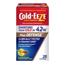 Cold- Eeze Plus Defense Natural Manuka Honey Lemon Zinek Lozenges, Homeopatické studené Remedy, zkratky Společné studené příznaky, Promotes imunitní zdraví, Sambucus Nigra, Echinacea a Rose HIPS, 25 Ct.