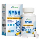 500mg NMNH, NMN dodatek Alternativní s NR, TMG, Resveratrol, COQ10, NAD dodatek, Anti Aging, Energy, Boost NAD + Úrovně 60 tobolek