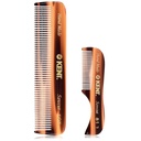 Kent Beard a Mustache Grooming Set - Ruční kapesní komby pro pánské cestování a domácí použití, Mini Combs pro Grooming
