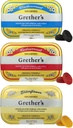 GREATHER 's Sugarfree Pastilles Blackcurrant, Elderflower & Redcurrant - Gift for Singers - Natural Remedy for Dry Mouth Relief - 2.1 oz (balení po 3)