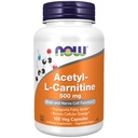 Nyní doplňky, acetyl- L karnitin 500 mg, aminokyselina, mozková a nervová funkce *, 100 Veg kapsle