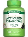 Nature 's Truth Activated Charcoal Capsules 780 mg PHR124; 150 Pills PHR124; from Coconut Shells PHR124; Non- GMO & Gluten Free Supplement