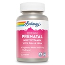 SOLARAY Jednou denně Prenatal Multivitamin s DHA & Iron, Prenatal Vitamíny a minerály pro expectant Mathers, Easy Morning Bylinné míchání & Celá potravinová báze, Laboratorní ověřené, 90 Služební, 90 VegCaps