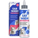 Cat & Dog Uar Cleaner Drops & Wash Solution - Yeast Otic Infekce Léčba a Itchy Ušní úleva pro zvířata v zájmovém chovu - Odstranění vosku a flush Remedy pro všechna zvířata