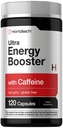 Horbäach Energetický dodatek 124; 120 Kapsle 124; s kofeinem, ženšen a vitamín B12 STAR 124; Daily Energy Booster Pills 124; Non- GMO, gluten zdarma