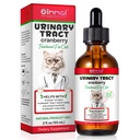 Močový trakt pro kočky, přírodní kocour Močový trakt Léčba Kapky - Podporuje močový měchýř, Ledviny Kámen, Pes UTI, Cranberry Ledviny Supplement Support Supplement, Kuřecí Flavor - 60 ml / 2.02oz