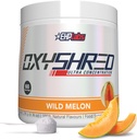 EHP Labs OxyShred Pre Workout Powder & Trhací dodatek - Předcvičení prášek s L Glutamine & Acetyl L Carnitin, Energy Boost Drink - Wild Melon, 60 Služeb