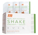 24 CT Organic Shake Box - Vegan Plant Protein Powder and Meal Replacement Shake - By 310 Nutrition - Gluten, Dairy and Soy Free - 0g cukru 124; Keto a Paleo Friendly (slaný karamel)