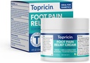 Topricin Foot Pain Relief Cream - Přírodní a Odor- Free Moisturising Cream, 4 unce - Jar