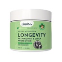 Animal Essentials LONGEVITY Reishi Houbový dodatek pro psy a kočky - Zdravá kardiovaskulární a jaterní funkce, podporuje dlouhodobé zdraví, Houba prášek extrakt, antioxidant - 1.8 Oz (balení po 1)