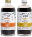 Sirup Bundle - 2 Lahvičky lahodné, gluten- Free Elderberry Bylinné doplňky s potenciálními imunitními výhodami vyrobené pouze z organických složek v malých dávkách v USA - 32oz