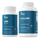 Dr. Tobias Lung Zdraví & Psylium Denní doplňky, Lung Cleanse & Detox Formule, Podporuje zdravé Bowel Movements s Psylium Husk, Vitamin C, Butterbur, Quercetin, Daily Fiber a Lung Dodatek