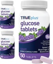 Tablety přípravku TRUEplus ® Glukóza, Grape Flavor - 50ct Lahvička - 3 balení