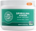 Viméria Spirulina Powder - Koncentrovaný rostlinný protein podporuje imunitní zdraví a kardiovaskulární funkci - Vegan, Kosher, gluten- Free - 125g