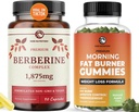 Berberine Complex Doplněk a spalovací gumy 124; Full Weight Loss Support with Green Tea & Bitter Melon 124; Suppressant appetite, Belly Fat Reducer, a termogenní podpora 124; 1 Měsíční dodávky