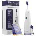 SinuPulse Traveler s 30 Sinuair Packets - Cordless Pulsating Nasal zavlažování Sinus Rinse systém, Space Saving Cleaner & Relief Machine for Travel, účinnější než Neti Pot nebo Nose sprej láhev