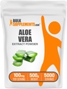 BulkSupplements.com Aloe Vera Extract Powder - Aloe Vera Dodatek, Bylinný dodatek - Vegan & gluten zdarma, 100mg na Serving, 500g (1,1 lbs) (balení po 1)