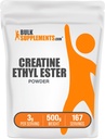 BulkSupplements.com Creatine Ethyl Ester HCl Powder - Creatine Ethyl Ester Powder - Neochucený & gluten zdarma, 3g per Serving, 500g (1,1 lbs) (balení po 1)
