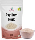 Psylium Husk celý 2 lb (32Oz), Použití v Smoothies, Vaření a pečení, Neochucené, Fine Ground, 100% přírodní, Non GMO, podle Yogi dárky ®