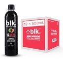 Blk. Přírodní minerální alkalická voda, meloun, 500 ml balení po 12, 8 pH voda, biodostupný Fulvic & Humic Acid Extract, Stopy Minerály, Elektrolyty Hydrate, Opravy a obnovení buněk