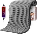 Qfun Extra Velký topný Pad pro záda bolest, 19.6 "x39.3" XXL Rychlé teplo Pad Neck a Shoulde Elektrický topný Pad pro období křeče s 6 teplotní nastavení & Auto Shut- Off, Vánoční dárky pro muže