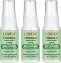 LOVITA Bee Propolis Krční sprej 250mg, Bee Propolis Extract s 18% bioflavonoidy, Alcohol- Free Antioxidant, Imunitní podpora & Sore Krční pomoc, Gluten- Free, Non- GMO, 1 Fl Oz, 90 Day Supply