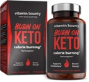 Vitamin Bounty Burn na termogenní Keto spalování tuků pro muže a ženy - hubnutí doplněk s Malina Ketony - Metabolismus Booster, Energetické pilulky, Appetite Conpressant - 60 Kapsle