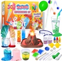 UNGLINGA 30 + Experiments Science Kits for Kids, S.T.E.M Vzdělávací projekt Aktivity hraček pro dívky, Chemie Set, Bouncy Ball, Volcano Eruption