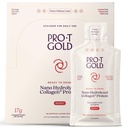 ProT Gold Liquid Colagen Protein Shot, 17g Clear Protein Nano- Hydrolyzované travní Fed kolagen, 2g Arginin pro podporu zranění, gluten Free, Cukr zdarma, 0g sacharidy, Non GMO, Berry, 1 fl oz, 24 Pack
