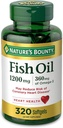 Nature 's Bounty Fish Oil Softgels 1200 mg, 320 Počet