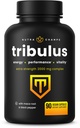 NutraChamps Tribulus Terrestris pro muže, 2000mg Supplement Booster for Energy, Vitality, Stamina & Performance, Extra Strength Saponins, 90 Vegan Kapsle