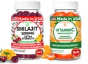 Lunakai USA Made Shilajit & Vitamin C High Potency Gummies Bundle - Energetická a imunitní podpora - Non- GMO & Delicious