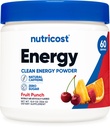 Nutricost energetický komplex (ovocný punč) (60 Služeb) - Čistá energie prášek, 300g Dietní dodatek