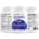 Advanced Sciatic Nerve Support Relief: Alpha Lipoic Acid - 18 in 1 Sciatica doplňky - vitamin B Complex - Made in USA (120 Počet (Balení po 1))