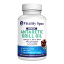 Krill Oil Omega 3 Astaxanthin Cholin DHA EPA, Superior Absorpce, Extra síla, No Fish Oil Aftertache, Heavy Metal Tested, Small Size Softgels, 500 mg