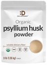 DEAL SUPPLAMENT Organic Psylium Husk Powder, 3lbs (48oz) - Neochucené rostliny na bázi rozpustné dietní vlákno - Gut & Digestion Health - Skvělé pro pečení a vaření - Keto Friendly, gluten Free, Non- GMO