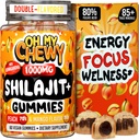Čisté himalájské shilajit gummies - High potency Gold Grade Resin - Energy Boost a imunitní podpora pro muže a ženy s Ashwagandha a Shatavari - 60 Gummy - Peach & Mango