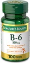 Příroda? s Bounty Vitamin B6, 100mg, Tablety, 100 Ct..