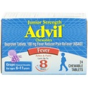Advil Junior Strength Pain Reliever - 24 žvýkací tablety