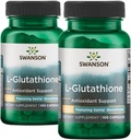 Swanson Amino Acid L- Glutathione 100 miligramů 200 Kapsle 2 Lahvičky