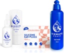 Ear Care Bundle - Obsahuje ušní kapky, Ušní mytí a silikonové ušní Plugy - pro plavce, sportovce, potápěče, cestovatele - Ušní produkty pro muže, ženy, děti a dospělé - Nejlepší plavec dárek
