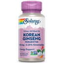 SOLARAY Fermented Korean Ginseng Root Extract 124; Zdravý stres, Energy & Fyzical Endurance Support CLAS124; Vegan, Non- GMO CLAS124; 30 VegCaps