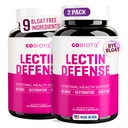 GOBIOTIX Lectin Defense - Lectin Blocker Supplement for Leaky Gut with MSM and Digestive Enzymes - AIDS in Intestinal Health for Women and Men - Non- GMO + gluten Free - 60 Kapsle (2)