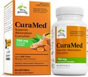 Terry Přirozeně CuraMed 750mg - Antioxidant Supplement for Brain & Heart Health Support - Dietní dodatek s vysokým potenciálem Curcumin Complex - Ledviny, játra a imunitní podpora zdraví - 90 Softgels